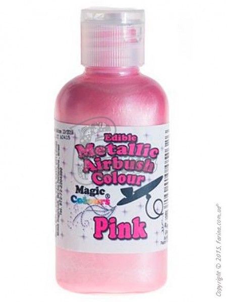 Краситель для аэрографа Розовый металлик Magic Colours 55 мл - Metallik Airbrush (Металлик Эйрбраш)< фото цена